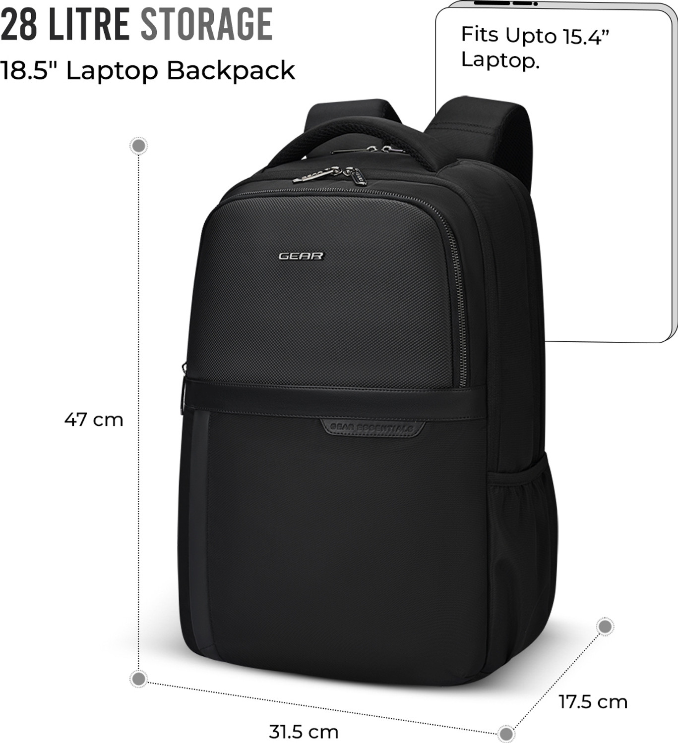 Image of Gear Alpha Laptop Backpack 18.5 28 L Laptop Backpack