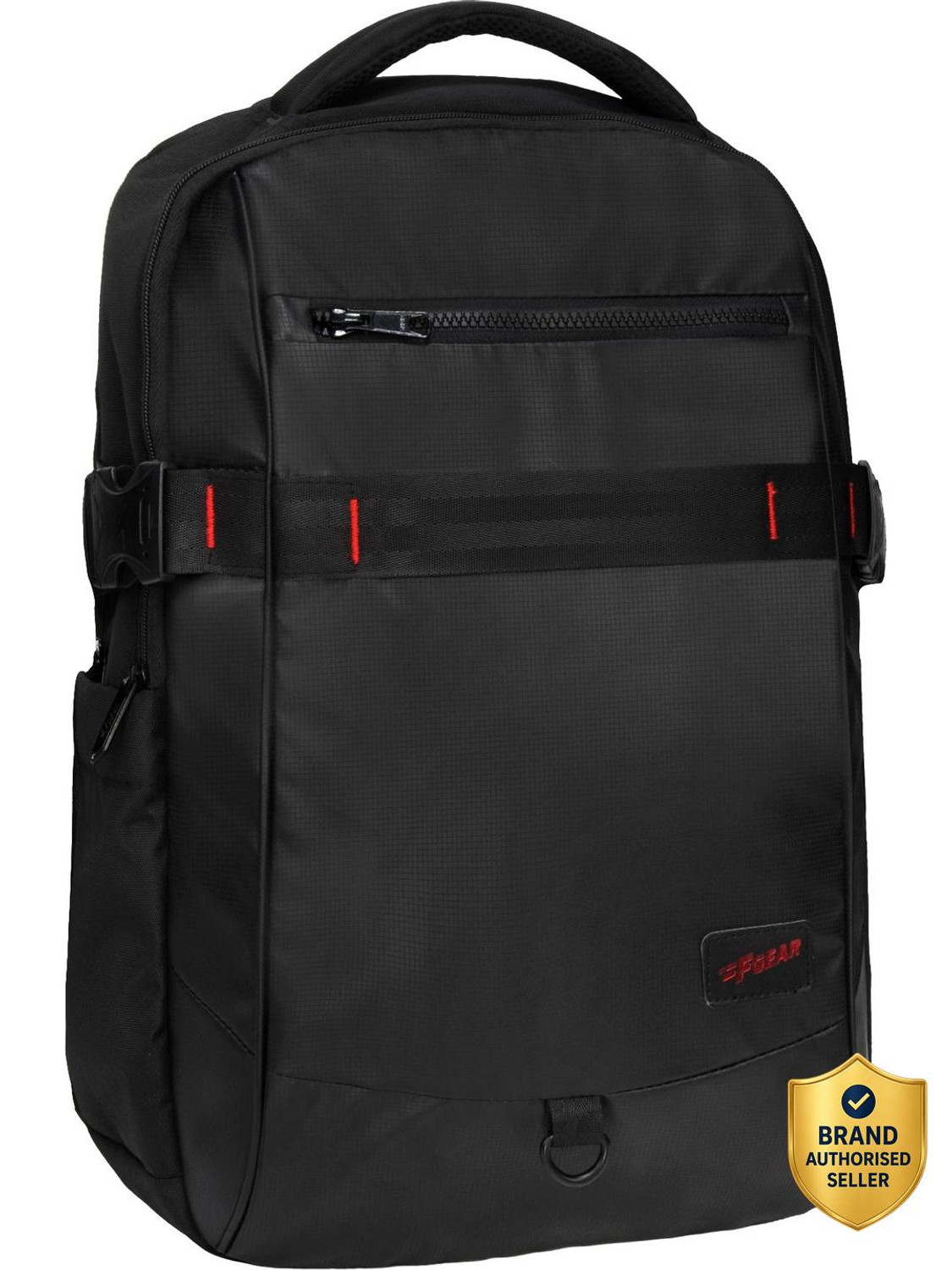 Image of F Gear Mason Black with Tablet Sleeve, Compression Straps & Key Holder 34 L Laptop Backpack