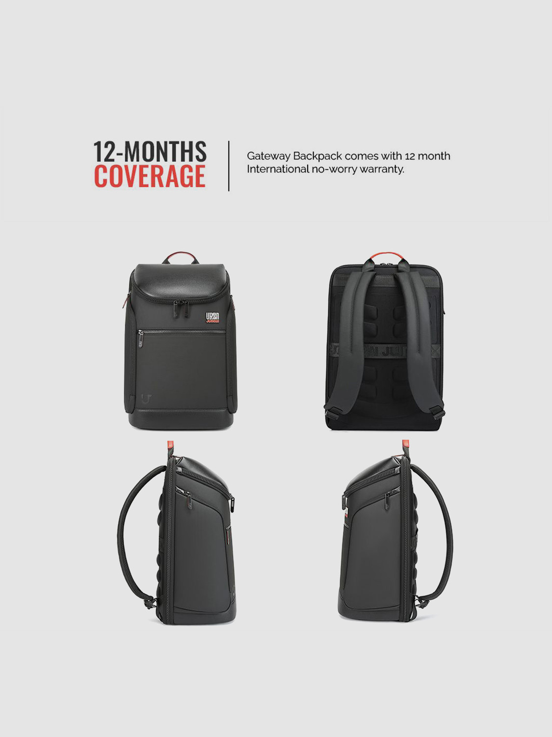 Image of Urban Jungle Gateway Workpack, 30Ltrs - Black 30 L Laptop Backpack