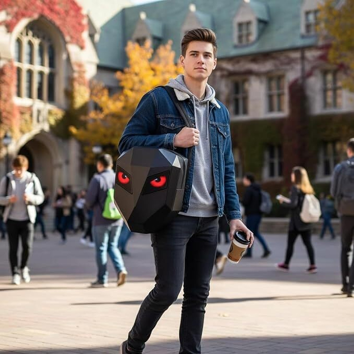 Image of Lipzie Eye Rover LED Backpack 31L 31 L Backpack