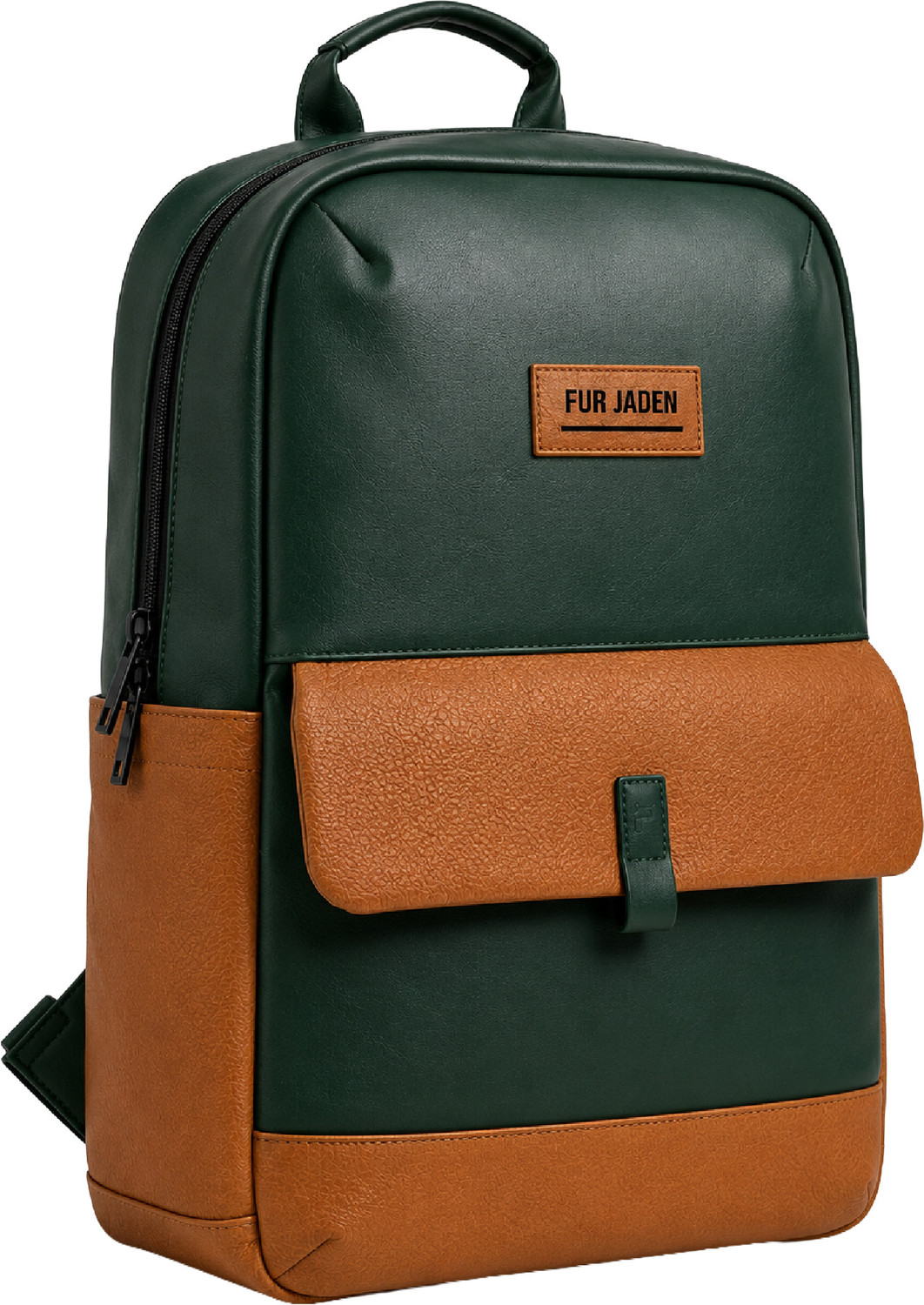 Image of FUR JADEN 15.6 Inch Faux Leather with multiple pocket 25 L Laptop Backpack