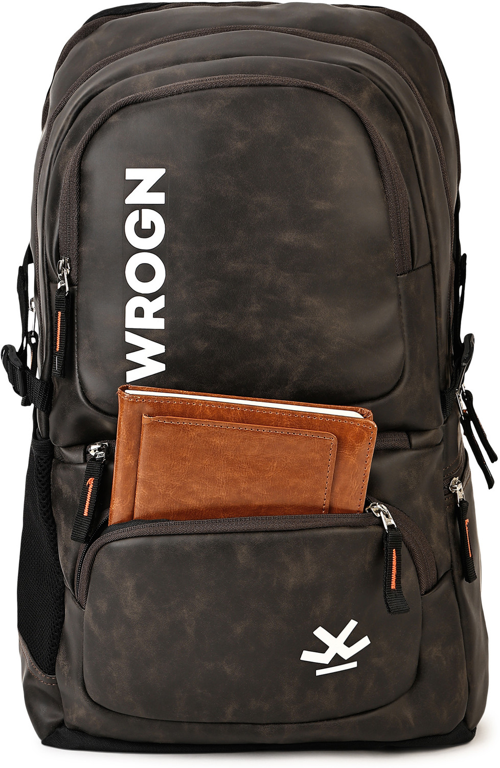 Image of WROGN BP /REXINE /1500 /BROWN CRUSH-35L 35 L Backpack