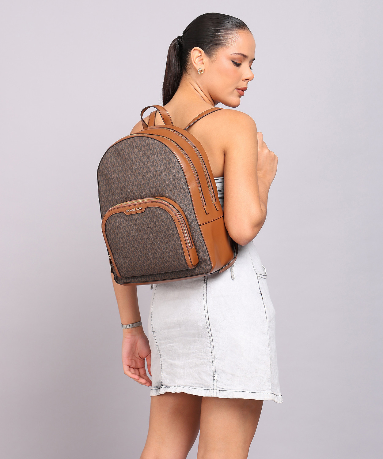 Image of MICHAEL KORS Small 10 L Backpack 35S2G8TB7B-200 (Brown)