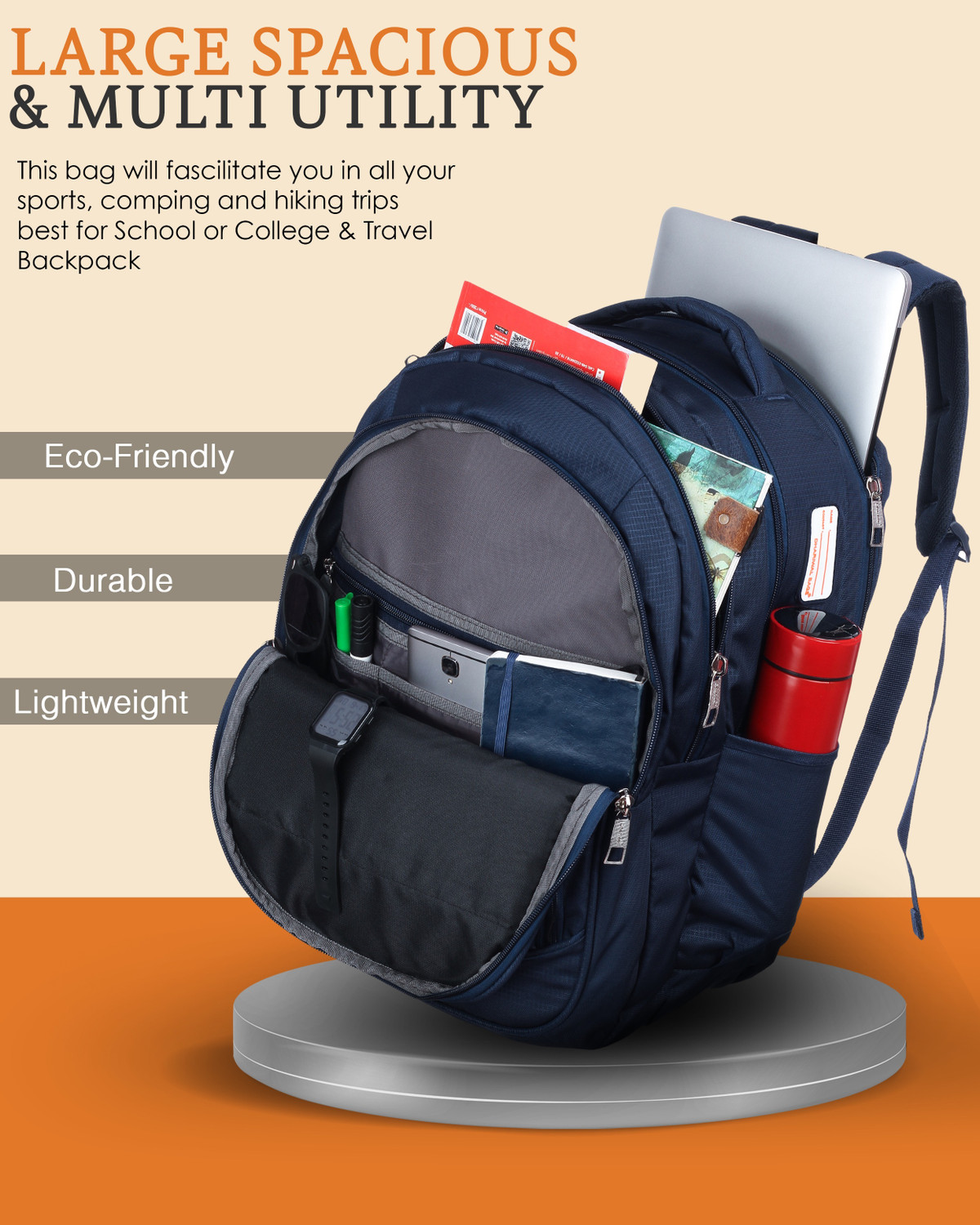 Image of Dhariwal bags Backpack for Men & Women | Office, Travel, School, College bag| BP -242 Backpack