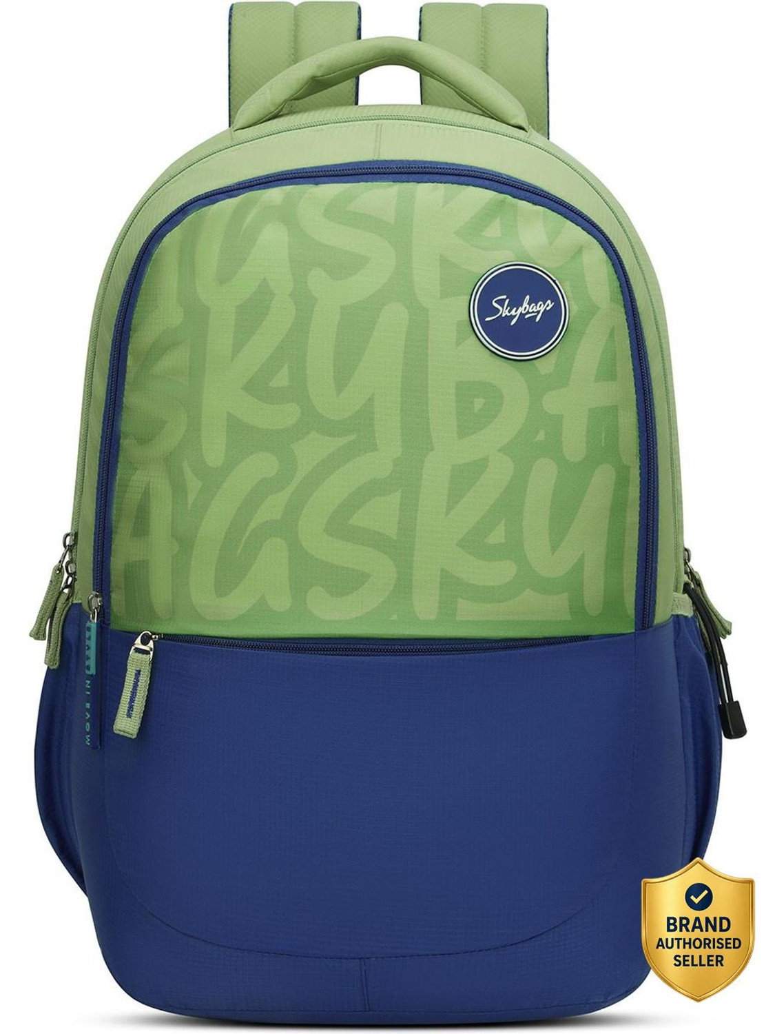 Image of SKYBAGS Klan Plus Caligraphy School Backpack for Boys & Girls with 3 Compartments 37 L Backpack
