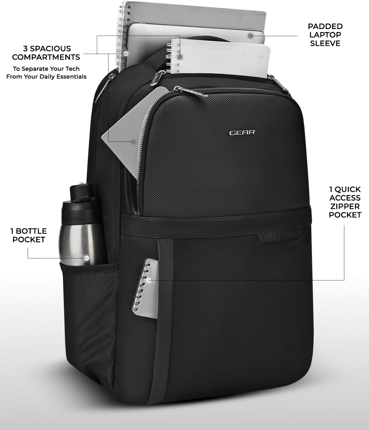 Image of Gear Alpha Laptop Backpack 18.5 28 L Laptop Backpack