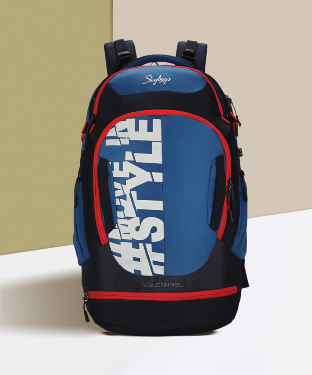 Image of SKYBAGS VULCAN 45 LAPTOP WEEKENDER (E) BLUE 45 L Laptop Backpack