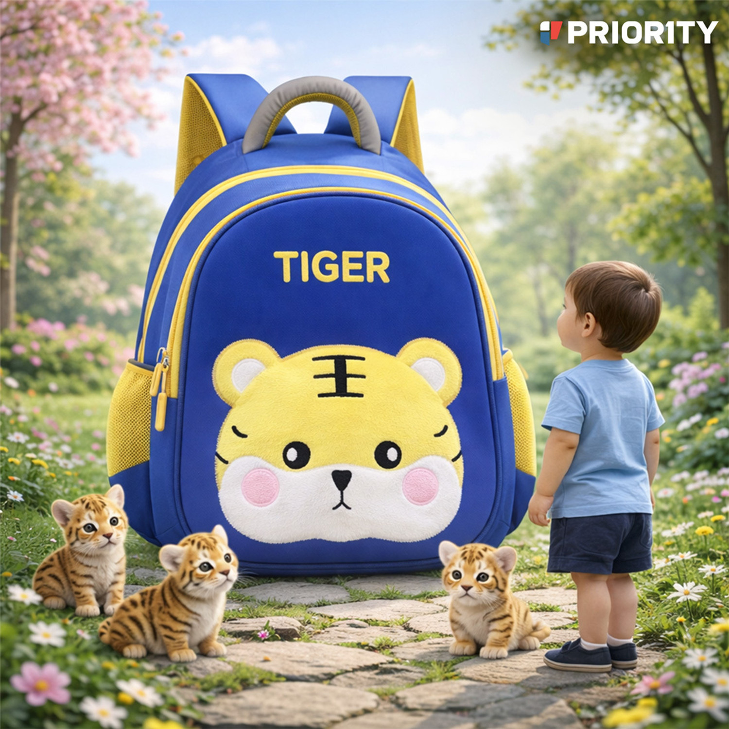 Image of Priority 14 inch Tiger Design School 16 L Backpack