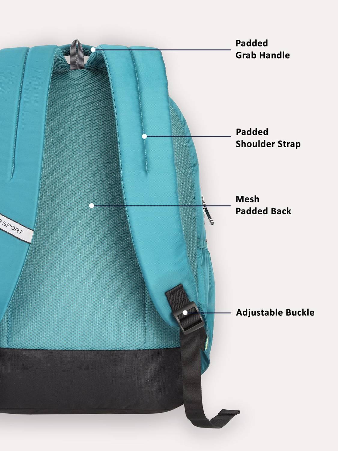 Lavie Sport Zolt X Laptop 34 L Laptop Backpack Teal - Price in