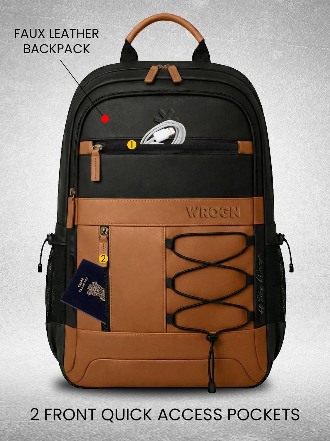 WROGN Urban Classic Haul Laptop Backpack 40L - Image 2