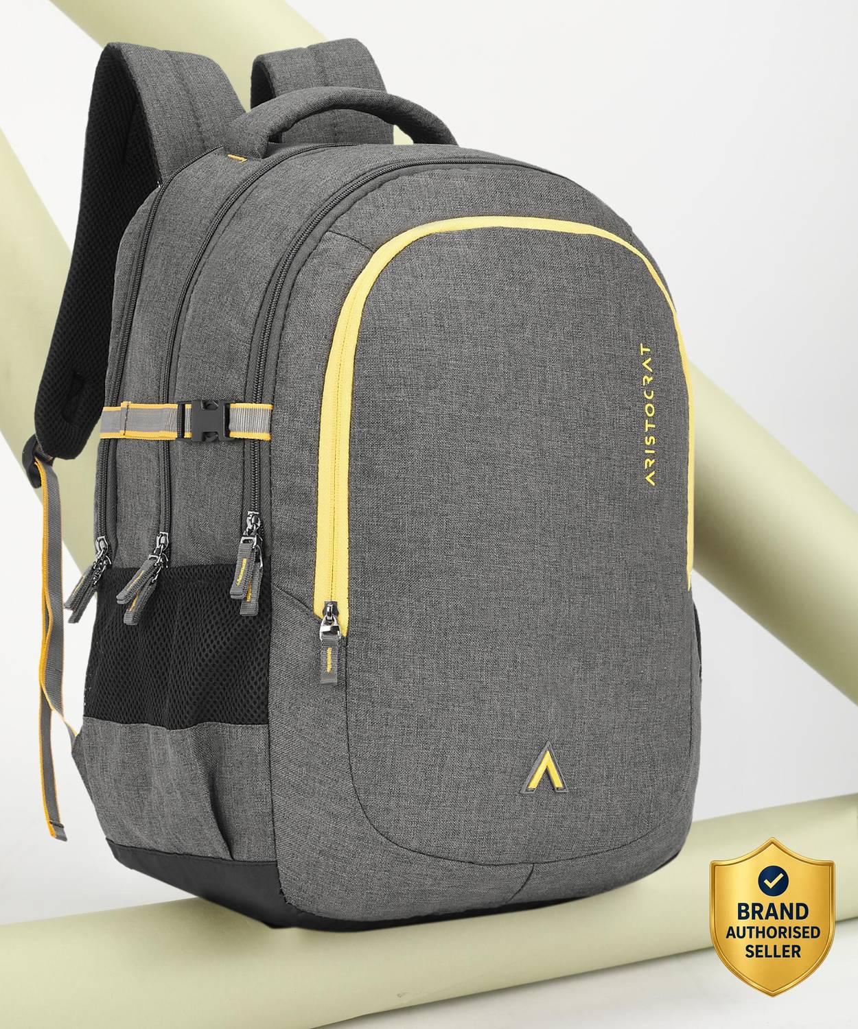 ARISTOCRAT Polyester 32L Tiago Backpack (H) Grey For Men & Women 32 L Backpack