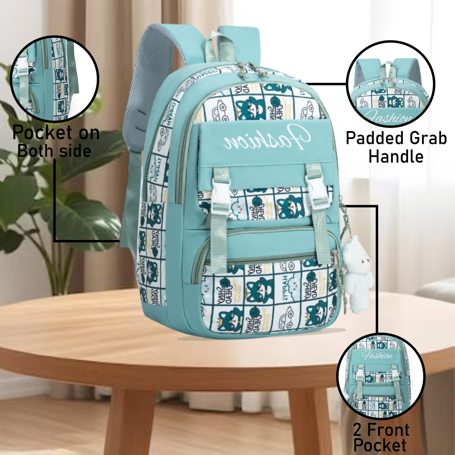 Image of Tinytot Japanese Style Korean Unisex School College Casual Laptop Backpack Bag 30 L Backpack