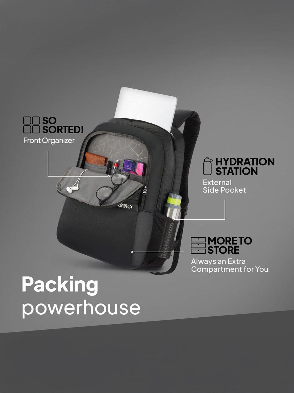 Image of AMERICAN TOURISTER VALEX 27.5 L Laptop Backpack