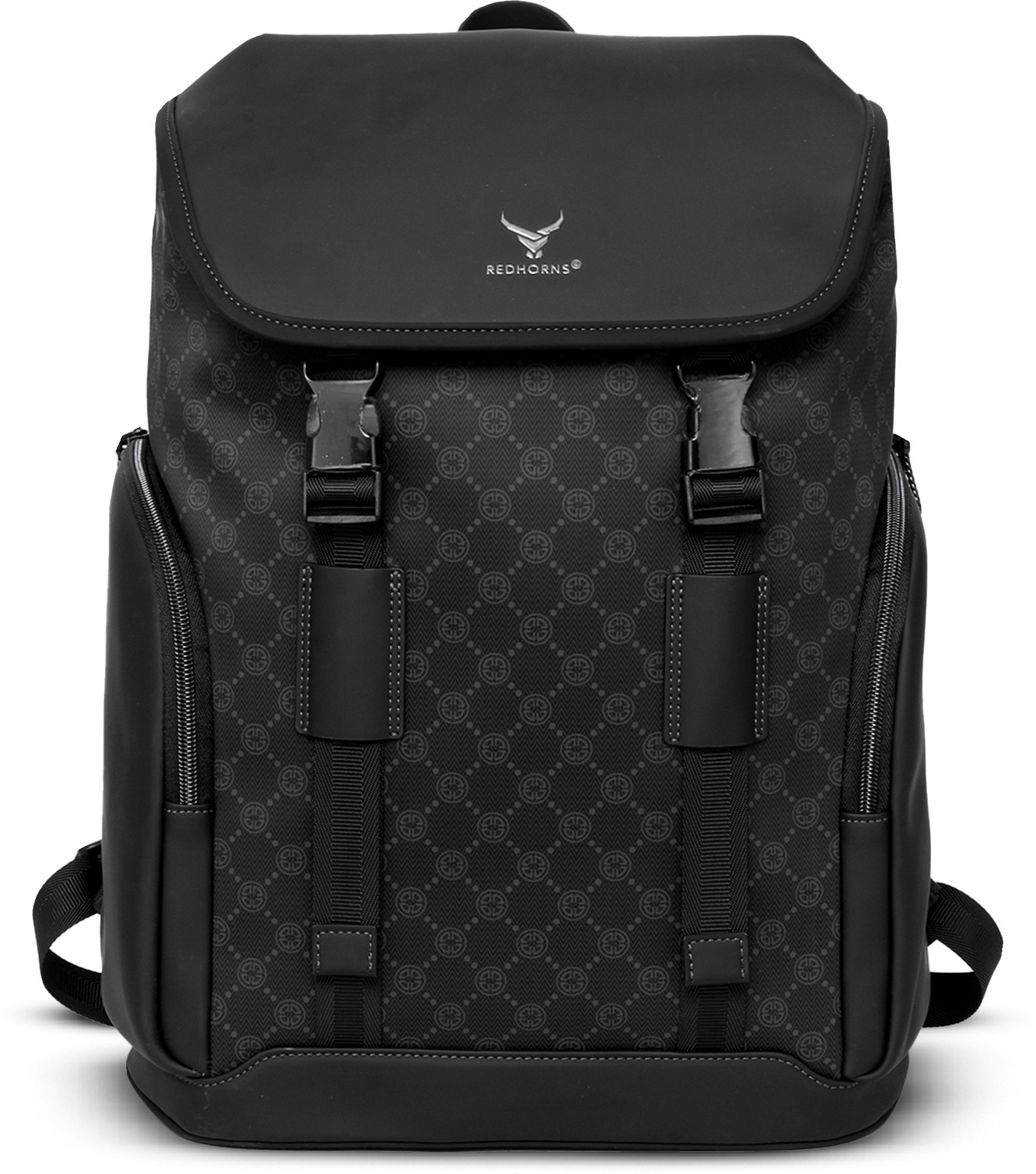 Image of REDHORNS Hiking vintage canvas 15.6 inch unisex laptop backpack, water resistant travel 18 L Laptop Backpack