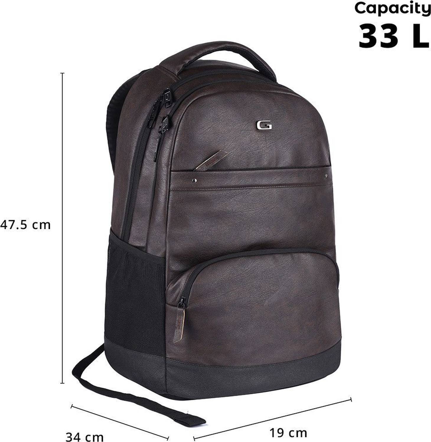 Gear Leather Vintage 2 33L Laptop Backpack - Image 4