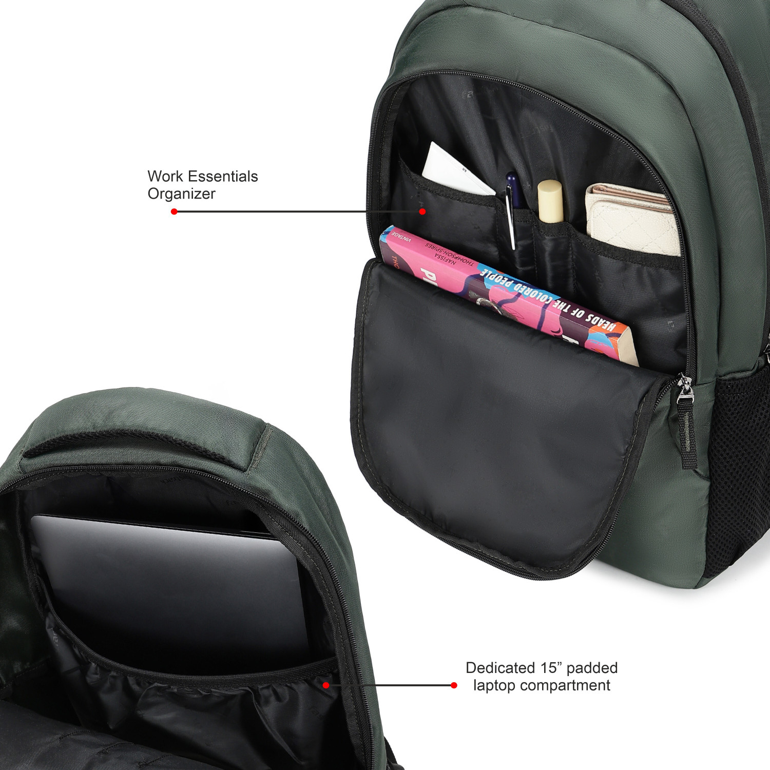 Image of Fastrack Unisex Carrypack Laptop Backpack with 15 inchLaptopSleeve 21 L Laptop Backpack