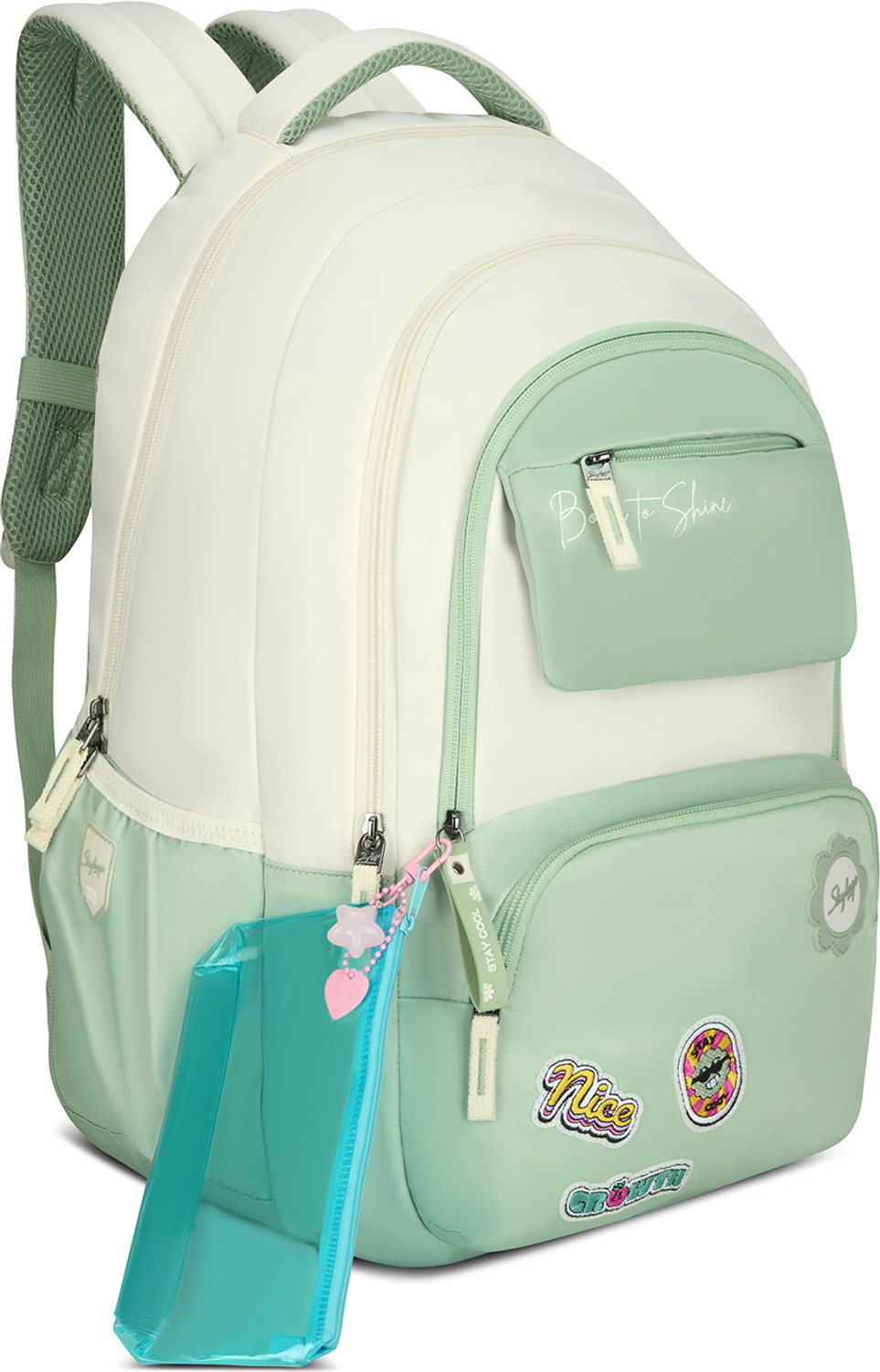 Image of SKYBAGS Celeste School Backpack for Girls with Quick Access Front Pocket & Rain Cover 37 L Backpack