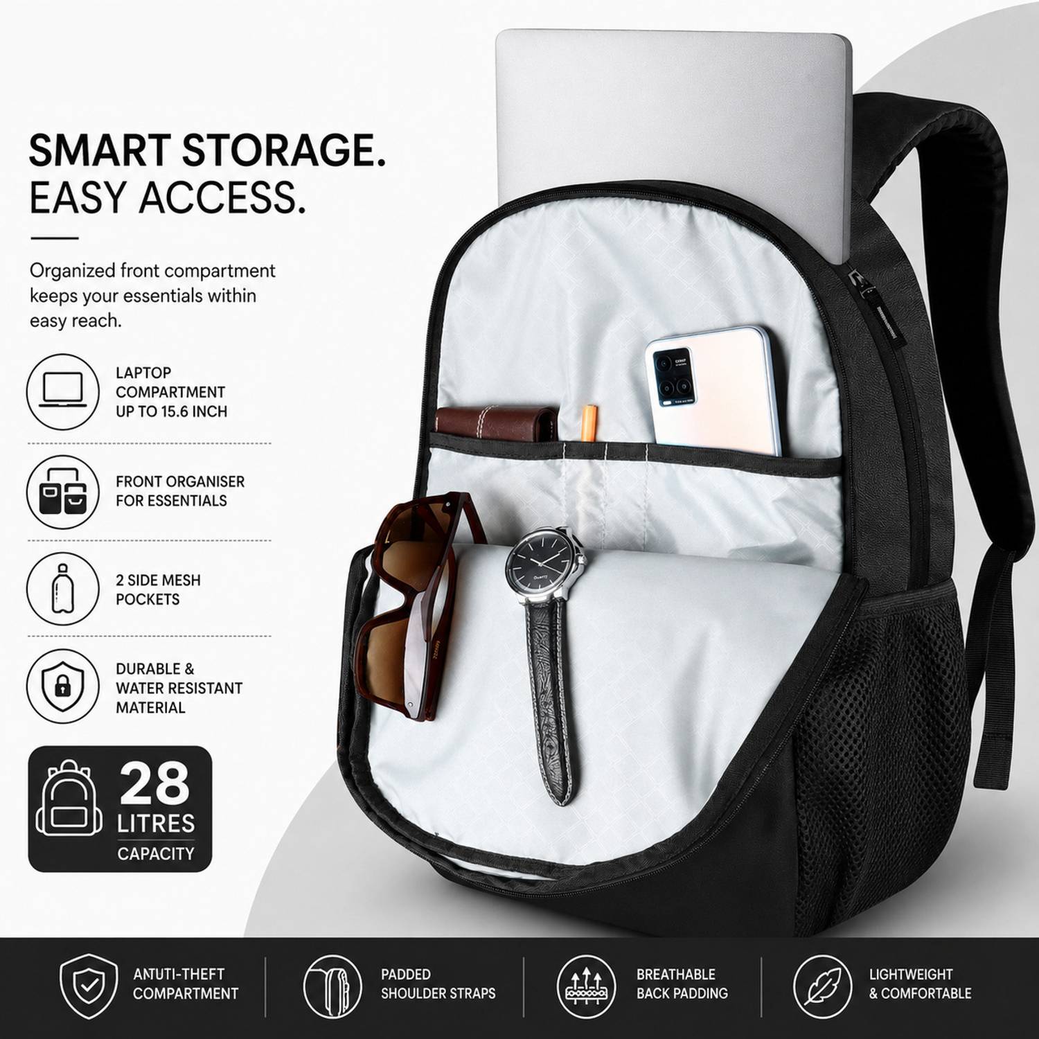 BIGBERRY NEWAGE 28 Ltrs PU Backpack - Image 4