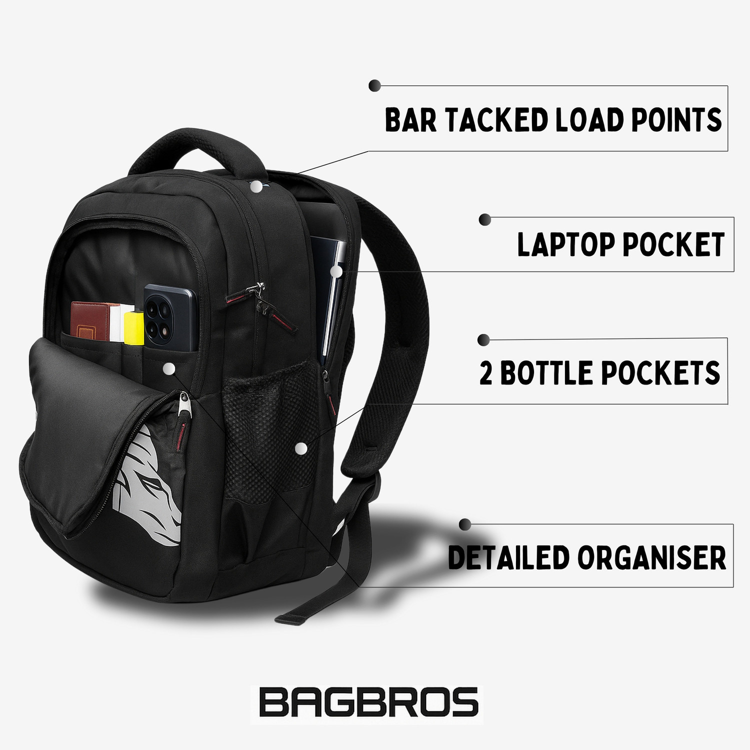 Image of Bagbros Jujutsu Kaisen Itadori Backpack |Waterproof Anime School College Backpack 30L 30 L Backpack