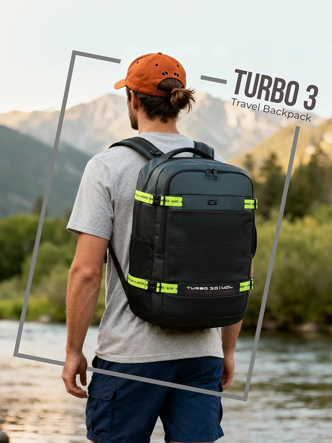 Image of Gear Turbo 3 Travel LBP 40L with rain cover 40 L Laptop Backpack