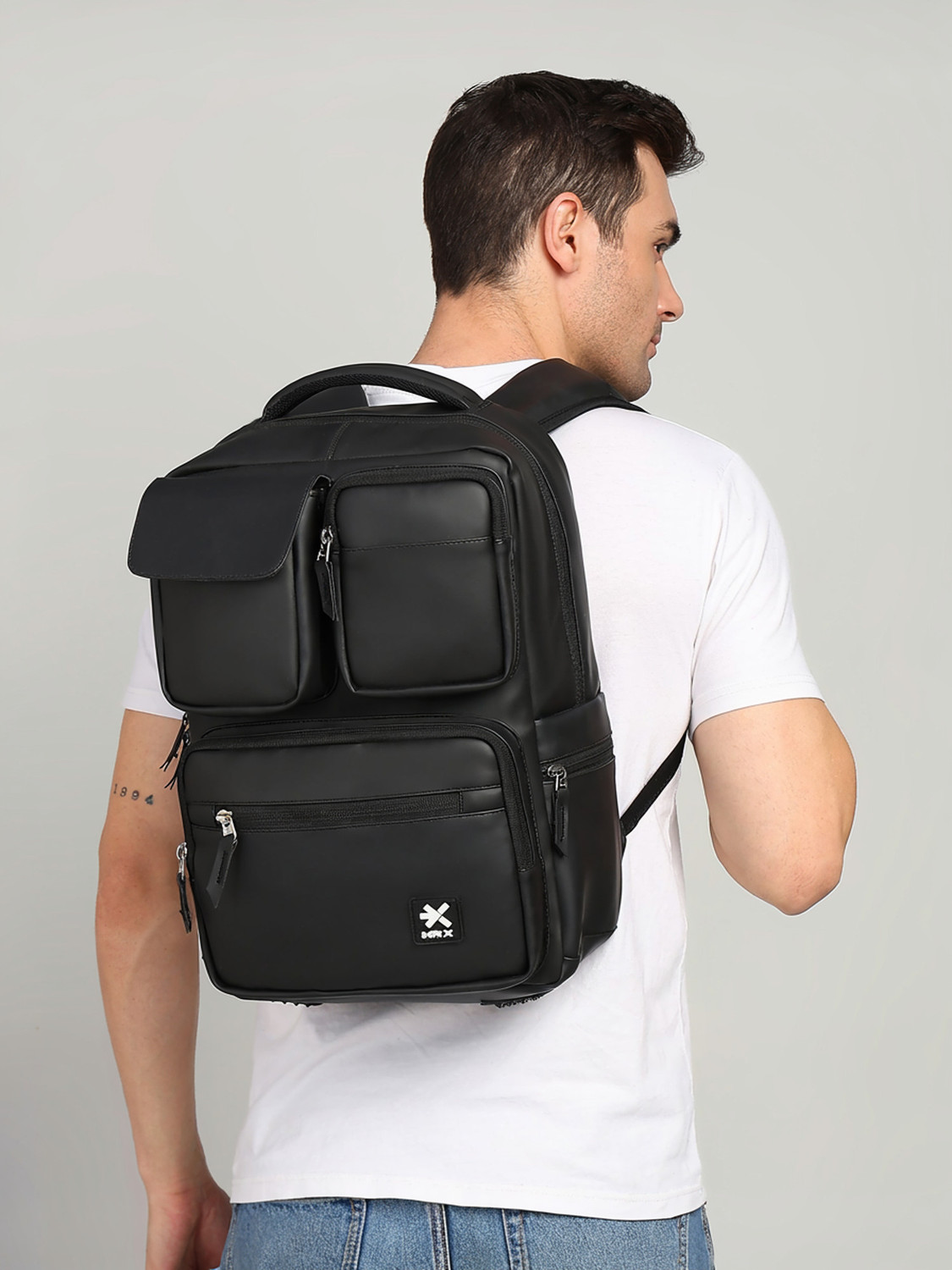 Image of HRX by Hrithik Roshan ALPHA Unisex Bag with rain cover Office /School /College /BusinessB-38.1L 38.1 L Laptop Backpack