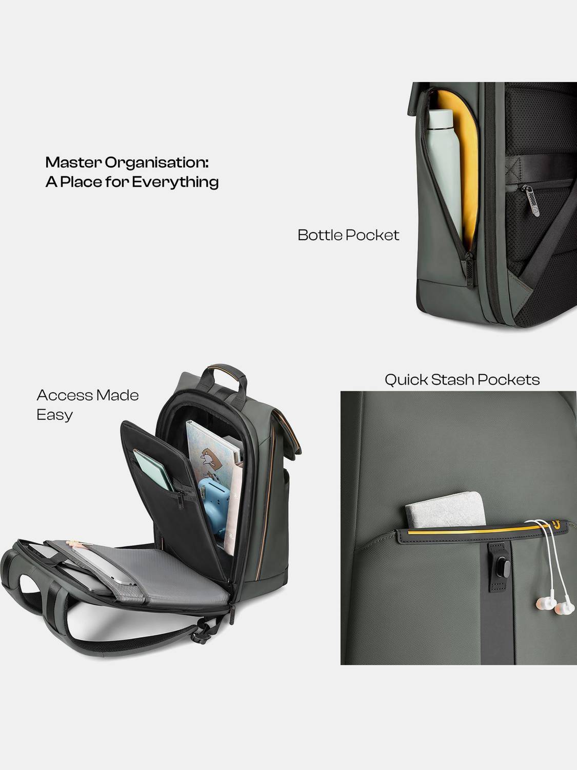Urban Jungle 25L Laptop Backpack Green - Image 2