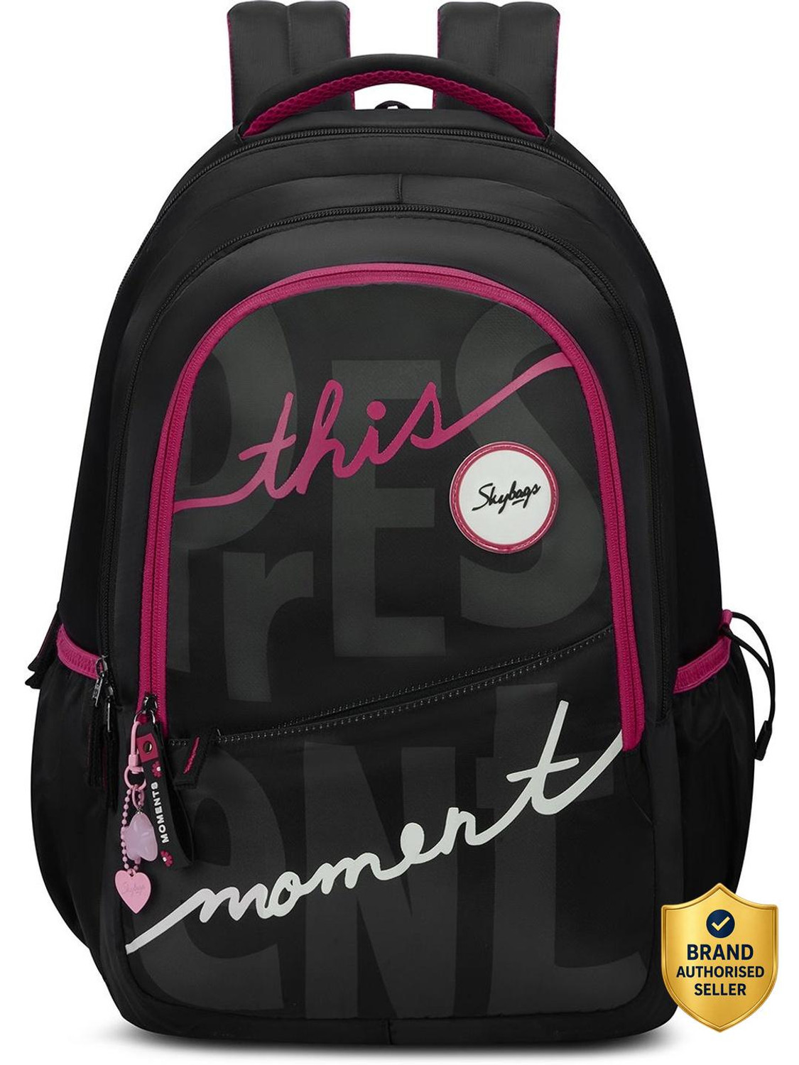 Image of SKYBAGS Glow School Backpack for Girls with 3 Compartments & Quick Access Front Pocket 37 L Backpack