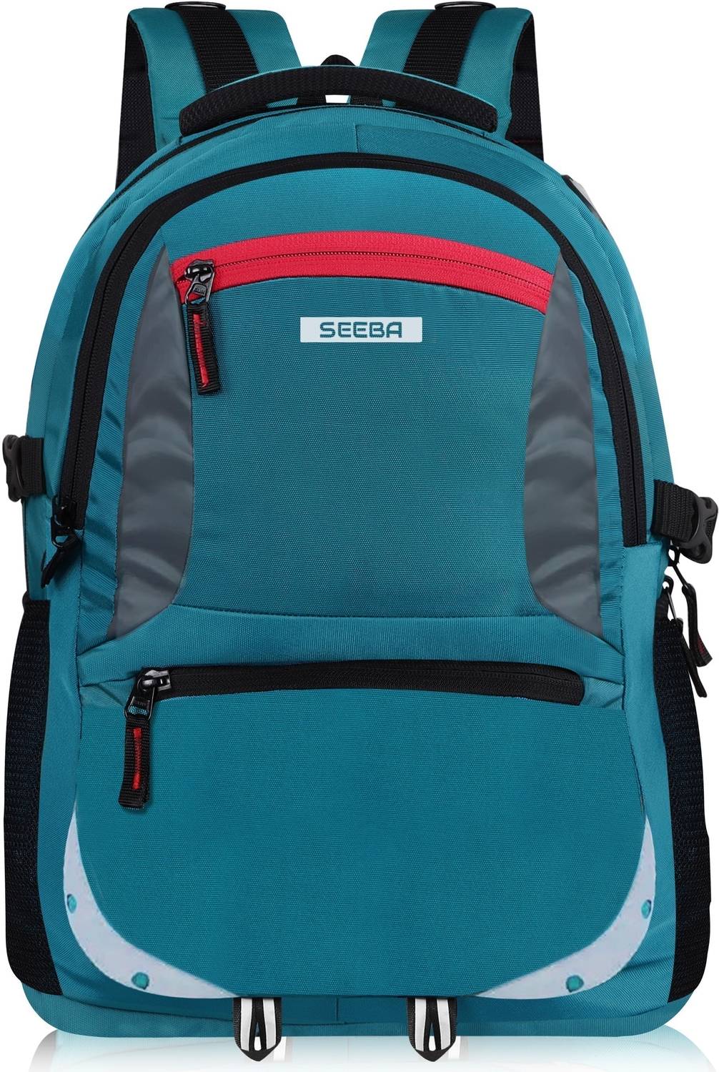SEEBA Water Rasistant Fabric Spacy Unisex School Bag With Reflective Strip 37 L Laptop Backpack