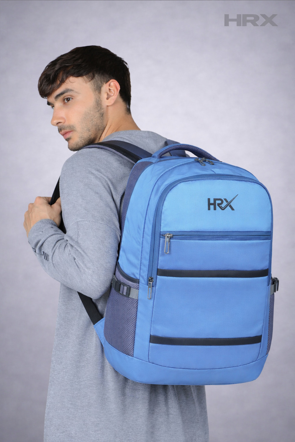 Image of HRX by Hrithik Roshan SCOUTY BAGPACK FOR ALL DAY USES (GREEN) 40 L Laptop Backpack