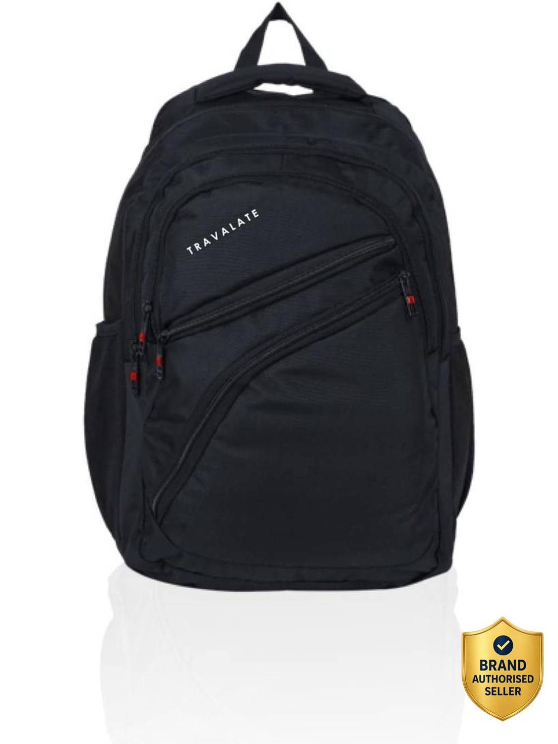 Travalate Polyester Fabric Water Resistant Black Casual Backpack / Laptop Bag Multiuse Bag 50 L Laptop Backpack