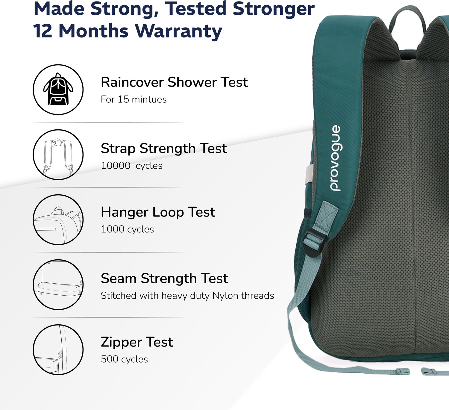 Image of PROVOGUE Urban laptop bag with rain cover, 2 side pocket, Green, 30 Ltr 30 L Laptop Backpack