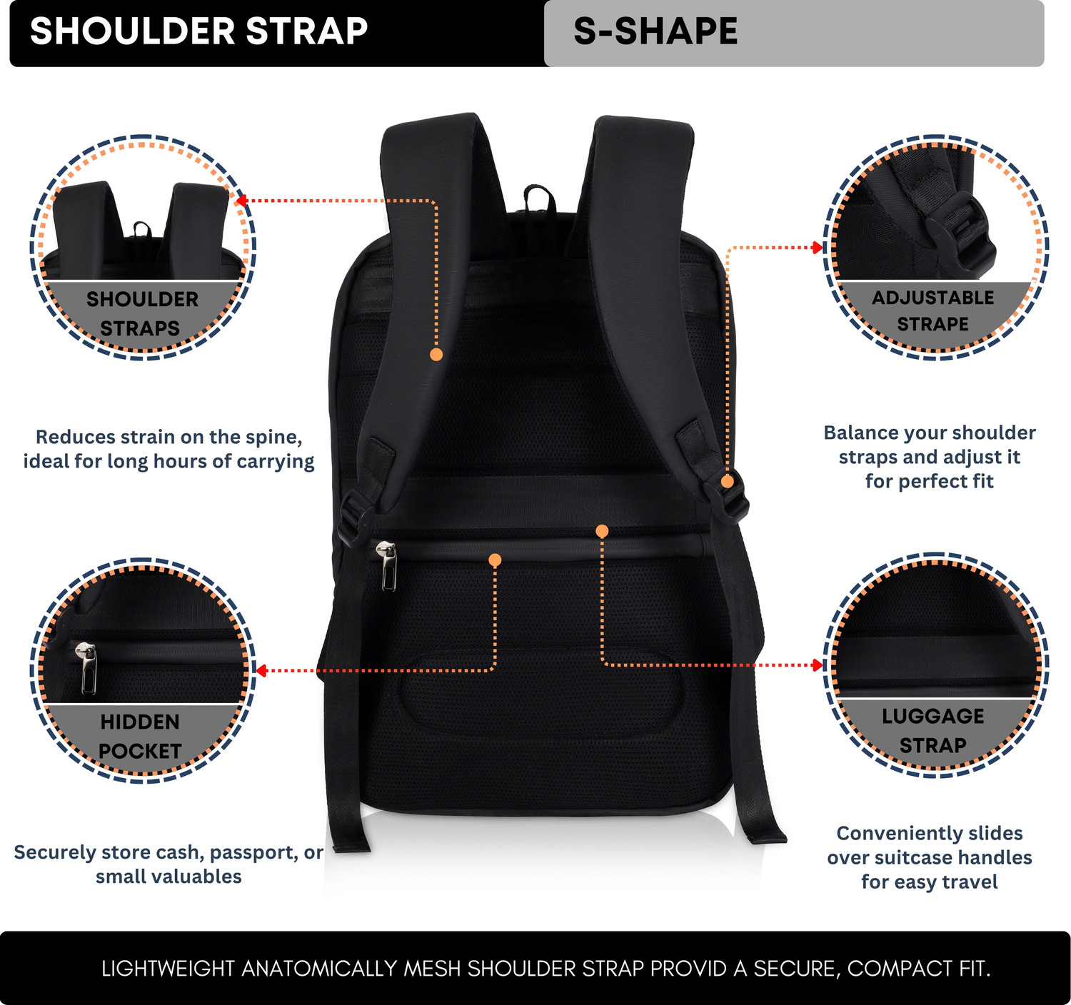 Image of aerogear Premium Anti-Theft Business Backpack for Men & Women, Office, Travel Waterproof Shoulder Bag (Black, Grey, 30 L)