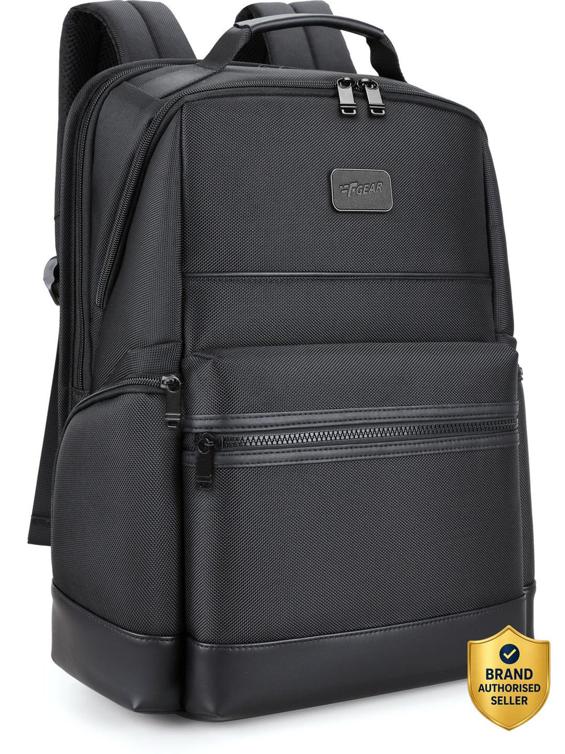 Image of F Gear Varello 23L Black Laptop Backpack | 17 inch Laptop, USB & Type-C Port 23 L Laptop Backpack