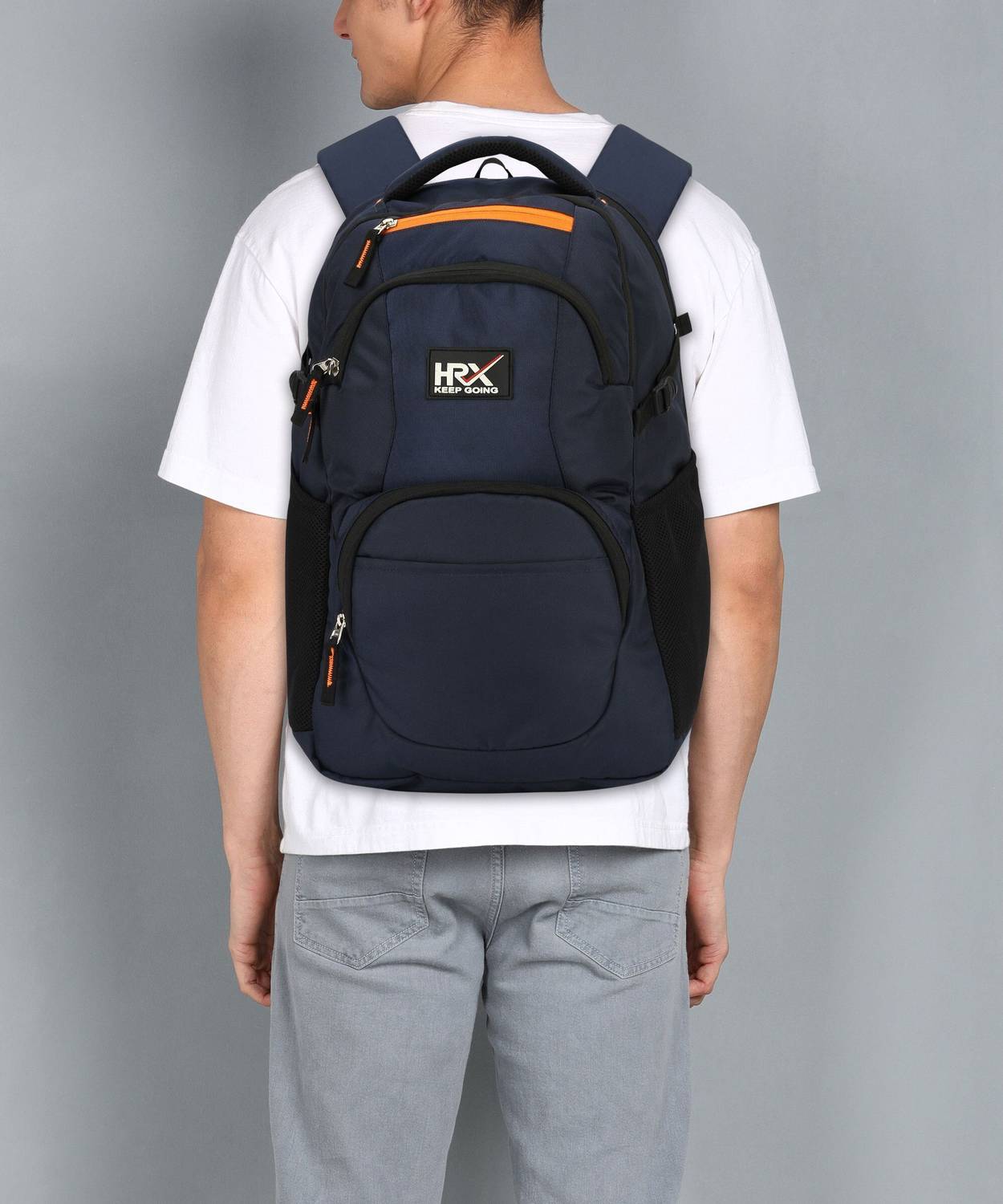 HRX Buster Unisex Backpack 40.1L with Rain Cover - Image 3