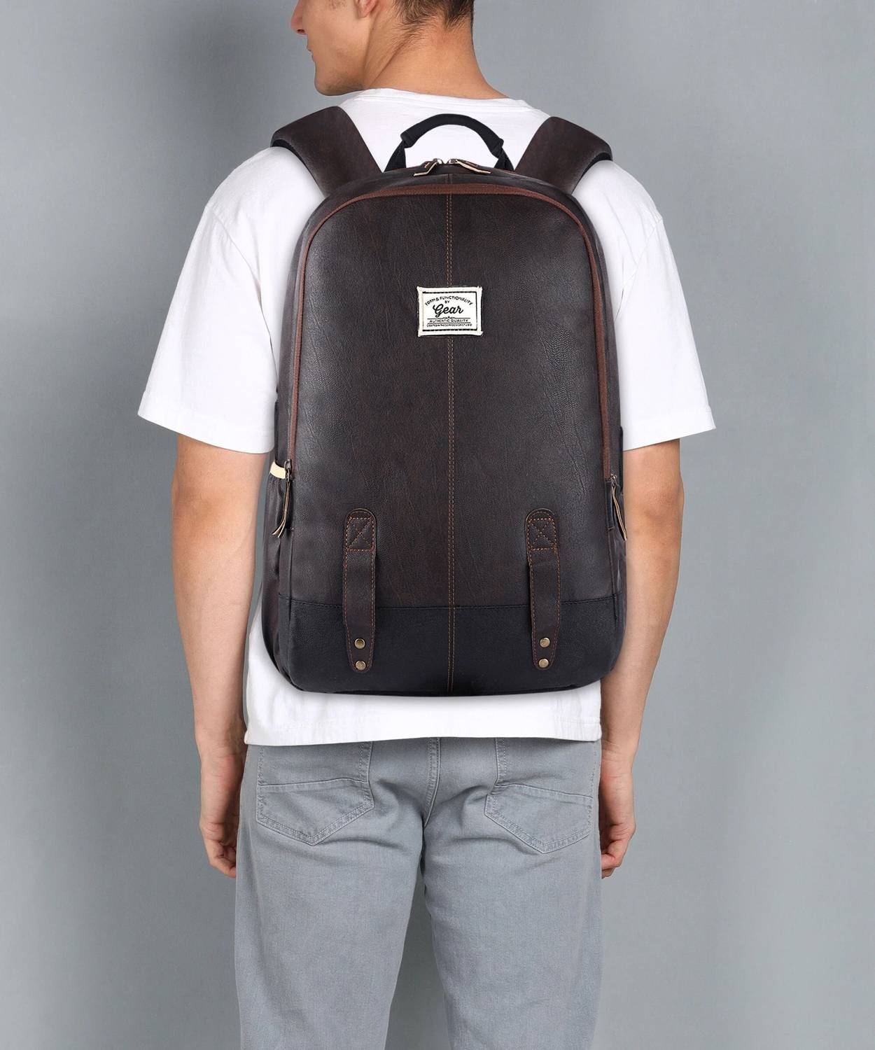Gear Leather 28L Laptop Backpack - Image 2