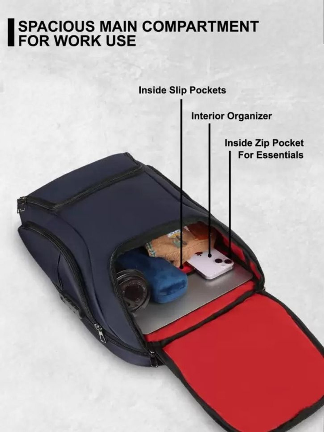 Image of HRX by Hrithik Roshan Pro Next Ultra Bange Anti-Theft Unisex bag with shoe compartment 40 L Laptop Backpack