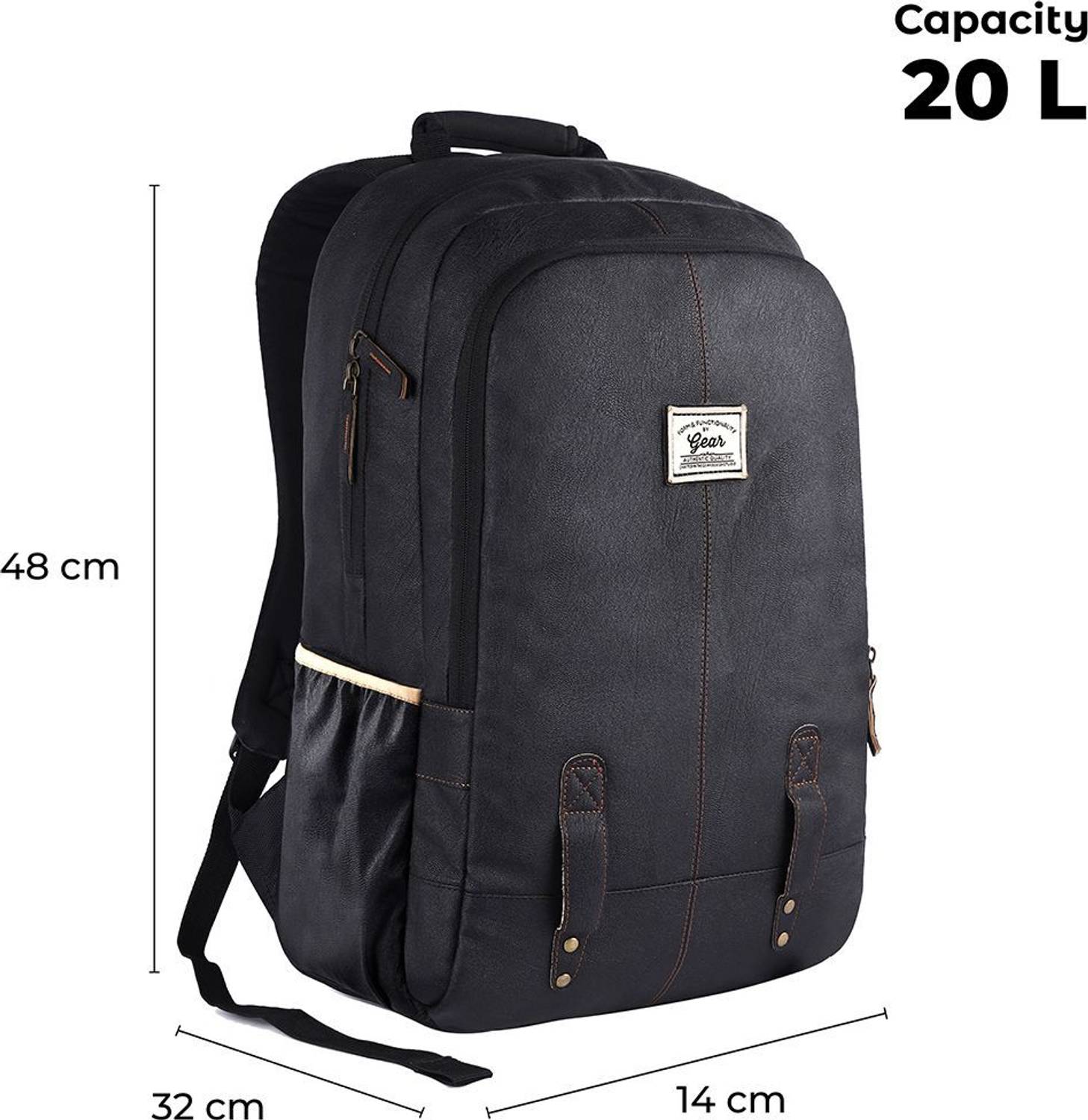 Gear Classic Leather 28L Laptop Backpack - Image 4