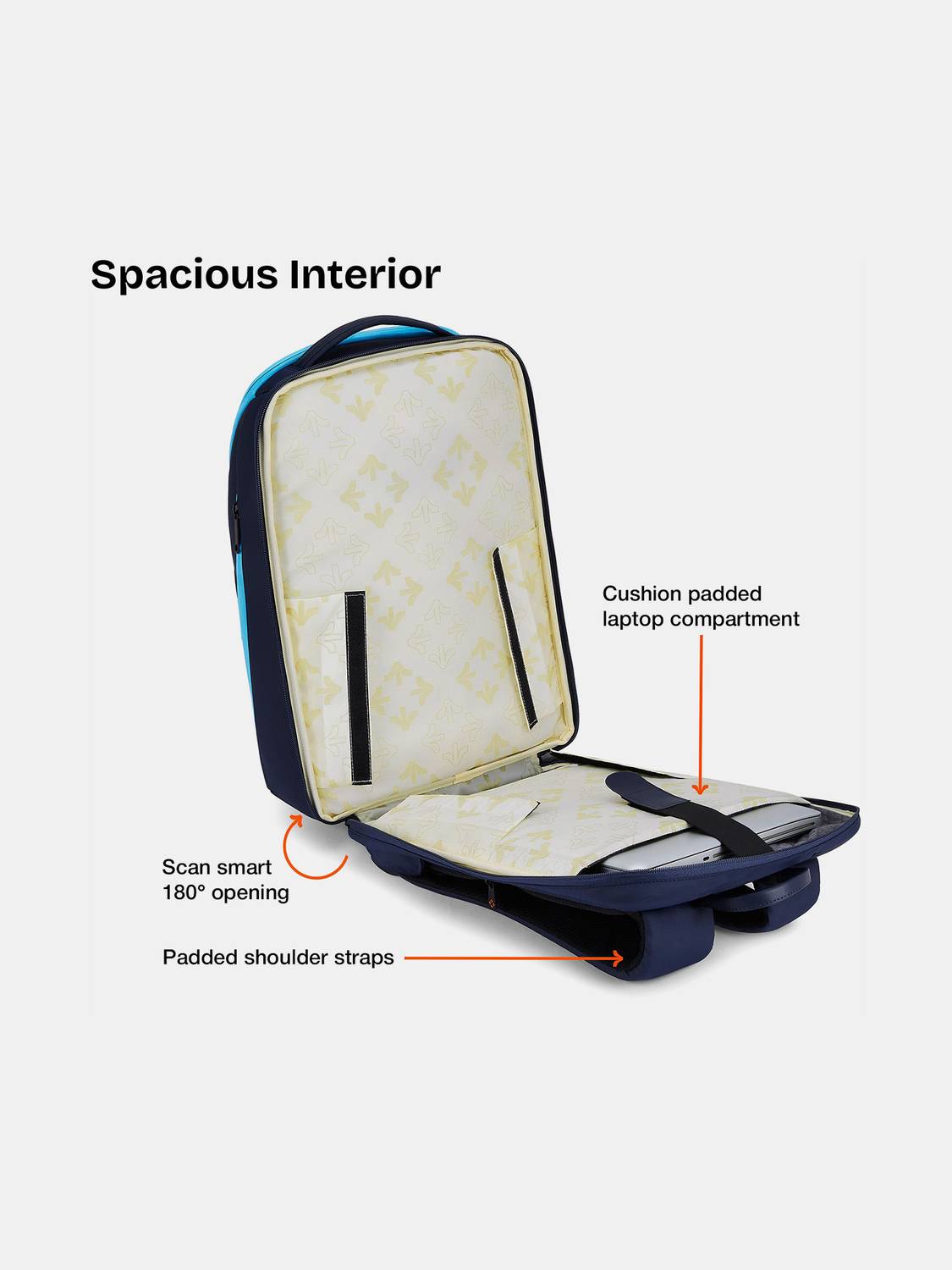 NASHER MILES Newark 31L Navy Blue Laptop Backpack Pack of 3 - Image 5