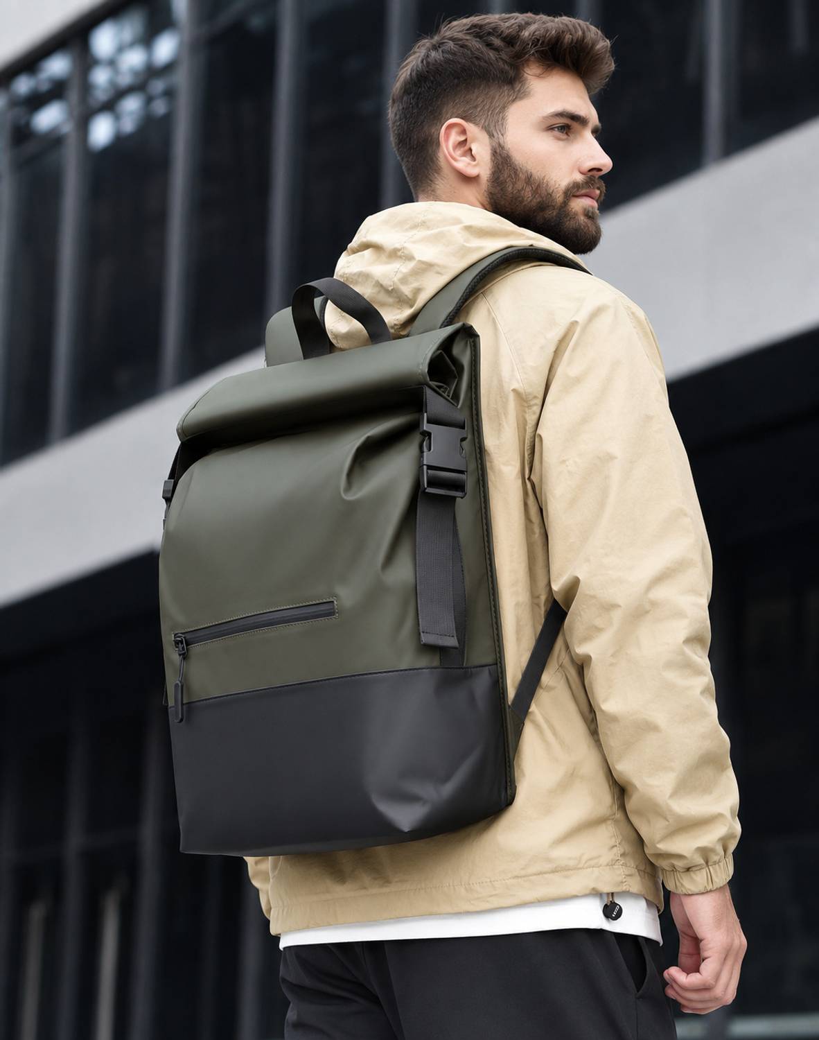 Baigo Town 15L Roll Top Backpack - Image 2
