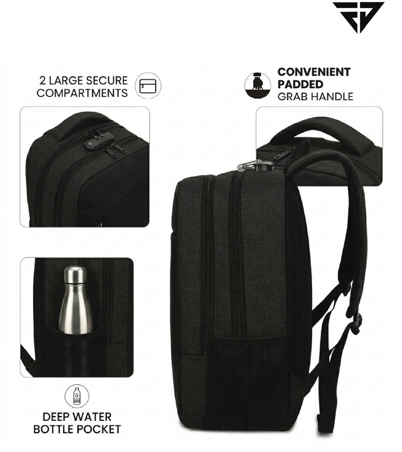 Image of FUR JADEN 15.6 Inch With Anti Theft Number Lock 25 L Laptop Backpack