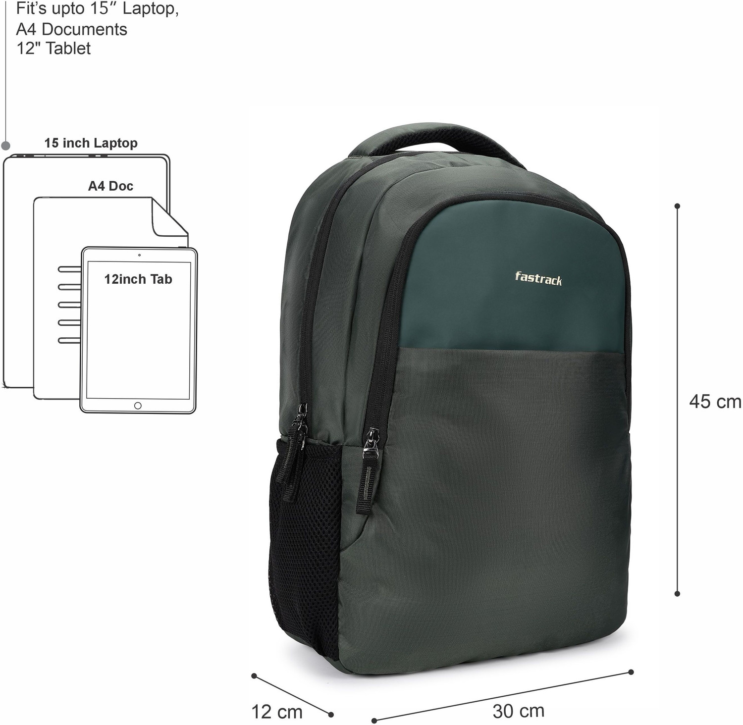 Image of Fastrack Unisex Carrypack Laptop Backpack with 15 inchLaptopSleeve 21 L Laptop Backpack