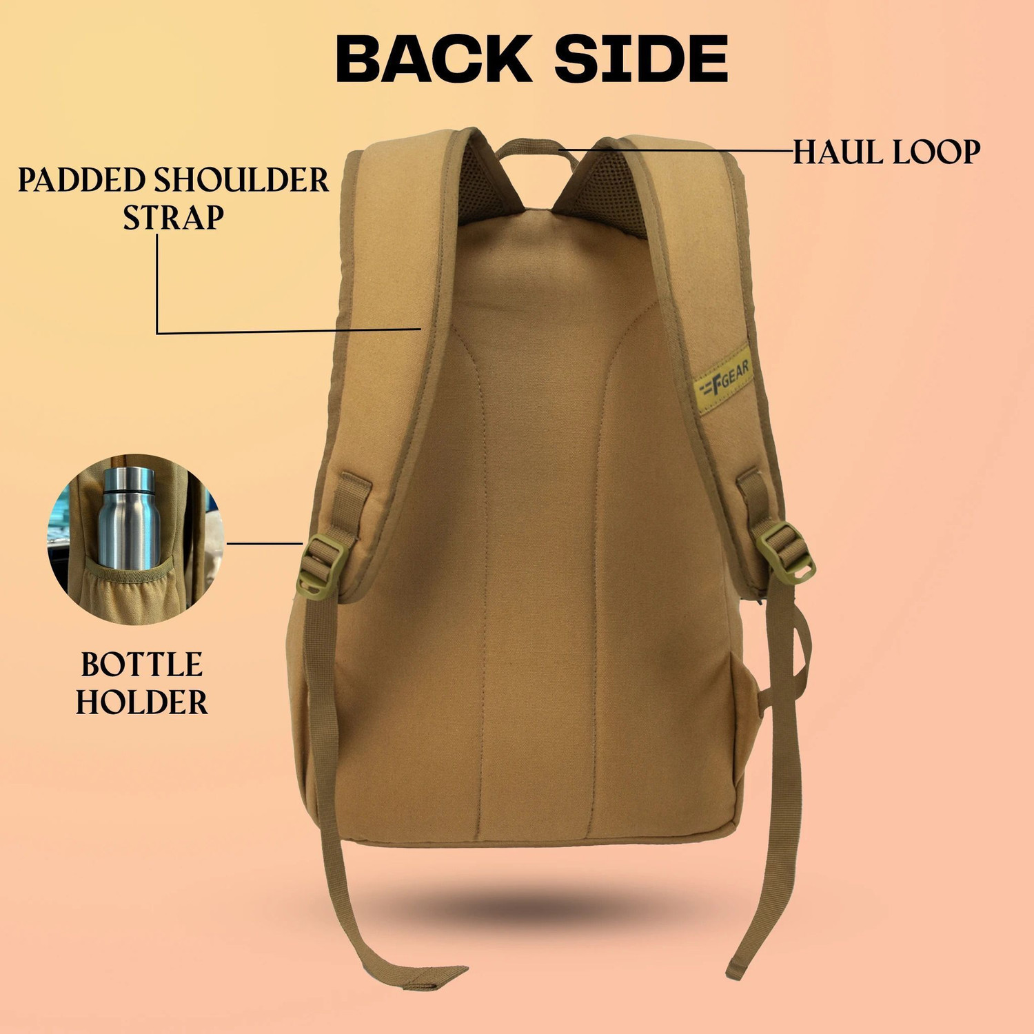 Image of F Gear Cedar Khaki Canvas 14 L Backpack