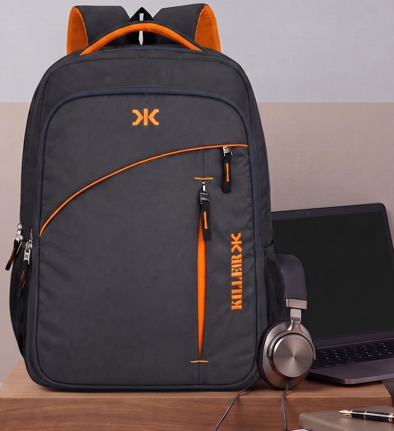Image of KILLER Stylish Laptop Backpack for College Casual Travel Multi Pocket Bag 30 L Backpack