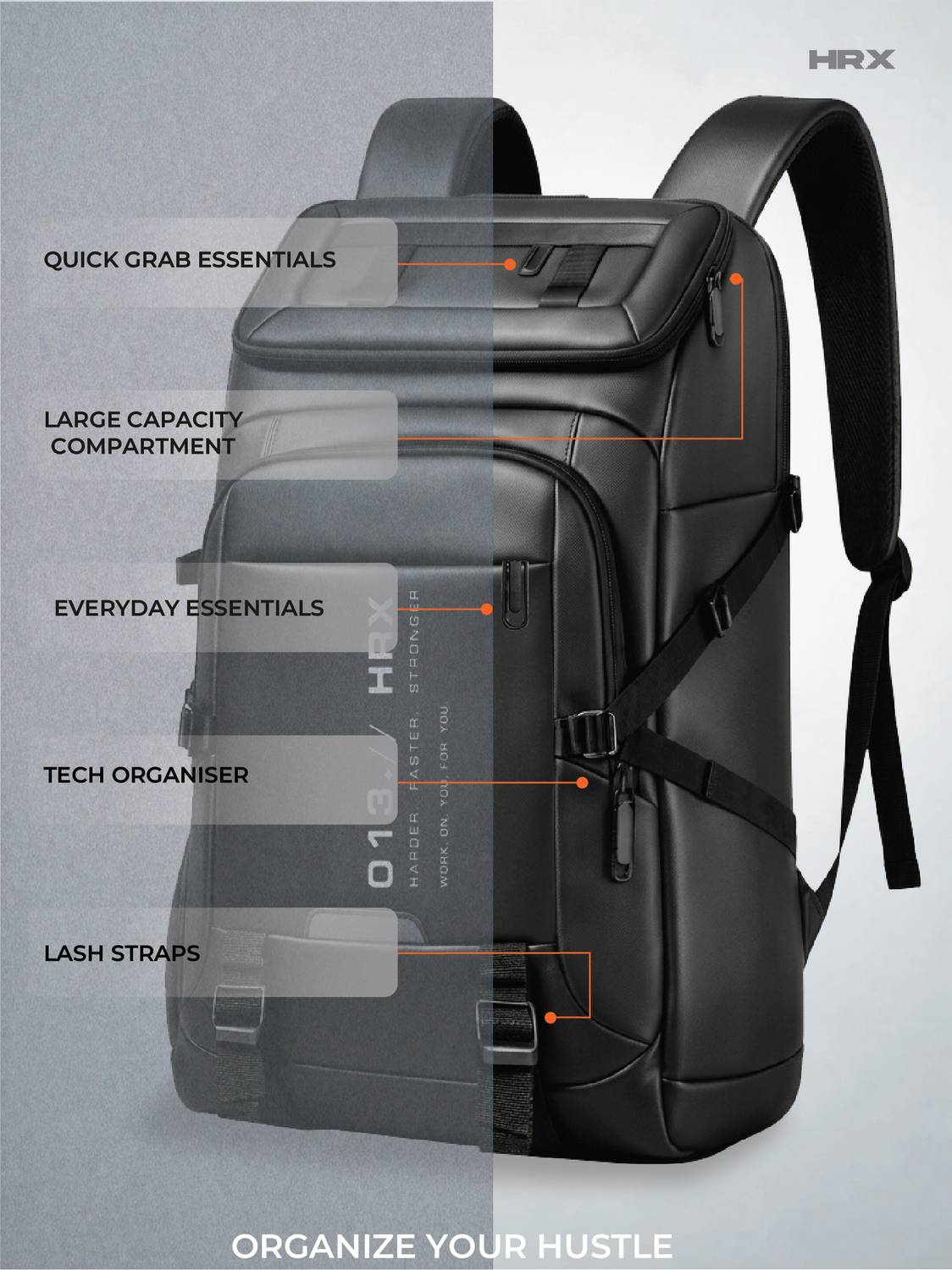 HRX by Hrithik Roshan Casual 41 L Backpack - Image 3