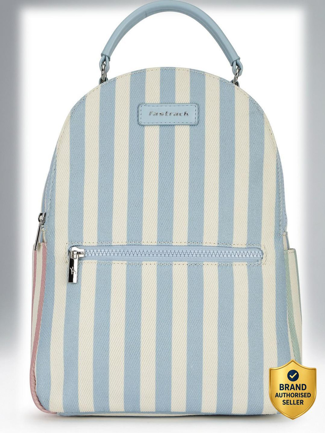 Image of Fastrack Pastel Stripe Canvas Backpack 8.8 L Backpack
