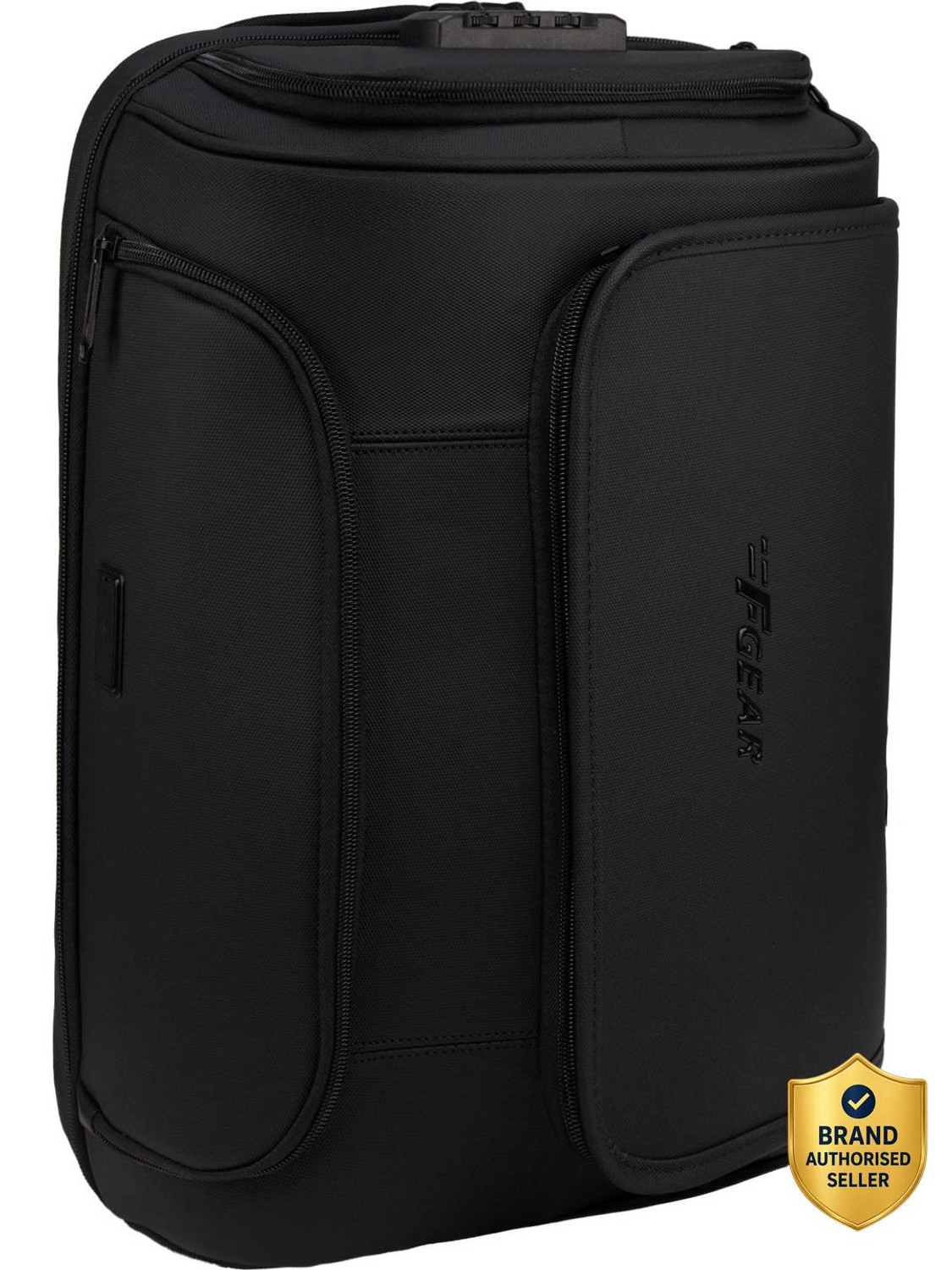 Image of F Gear Shadow 25L Black Anti-Theft Laptop Backpack | 17 inch Laptop, USB & Type-C 25 L Laptop Backpack