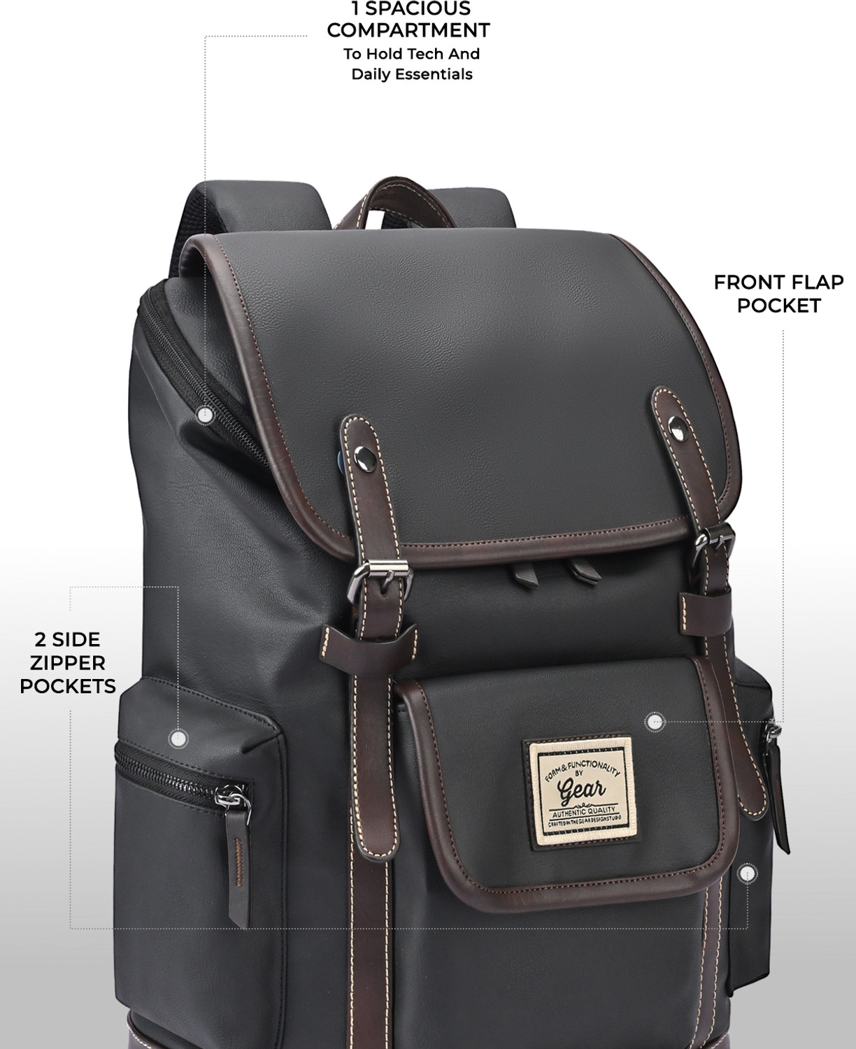 Image of Gear CLASSIC ANTI THEFT KNAPSACK 21 L Laptop Backpack