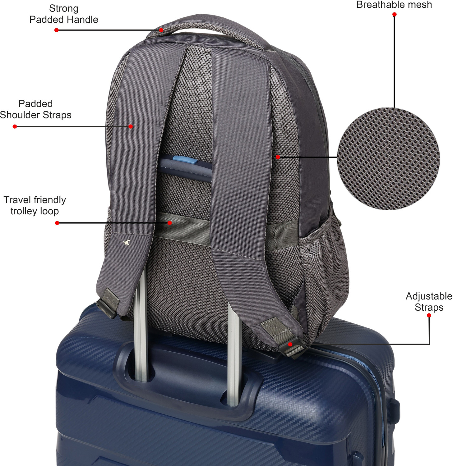 Image of Fastrack Unisex Carrypack Laptop Backpack with 15 inchLaptopSleeve 21 L Laptop Backpack