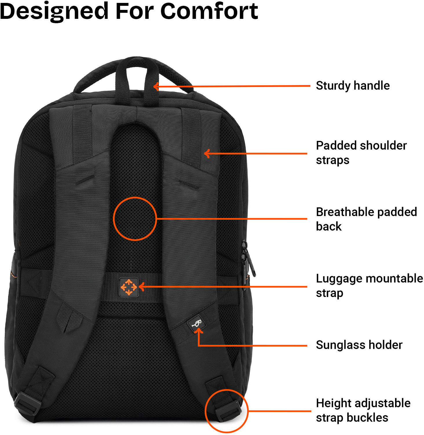 Image of NASHER MILES Nimbus Polyester Laptop Backpack for College School Office & Travel 28 L Laptop Backpack