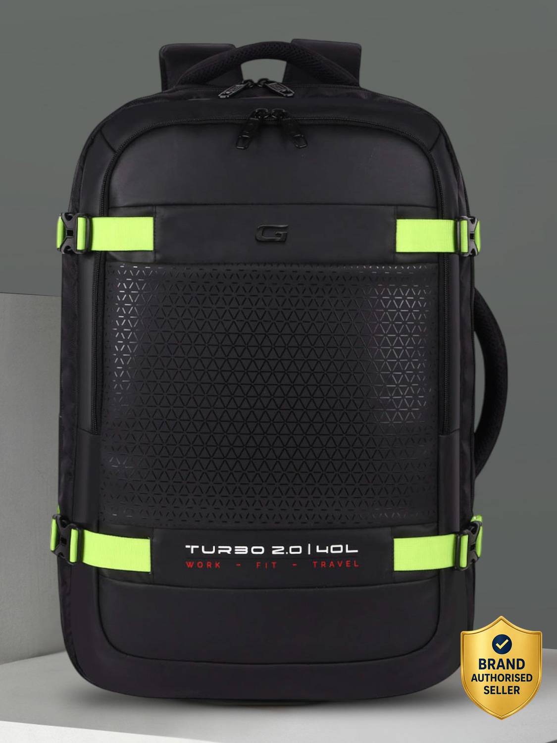Gear Turbo 45 Travel 40L Laptop Backpack (Black)